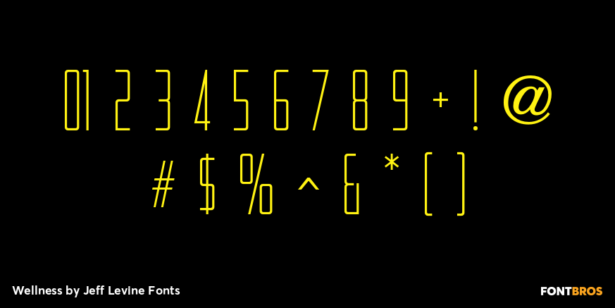 Wellness Font Poster #4