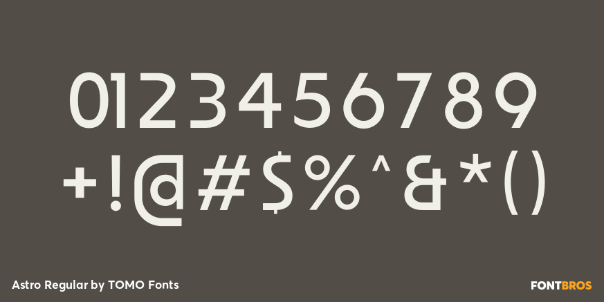 Astro Regular Font Poster #1