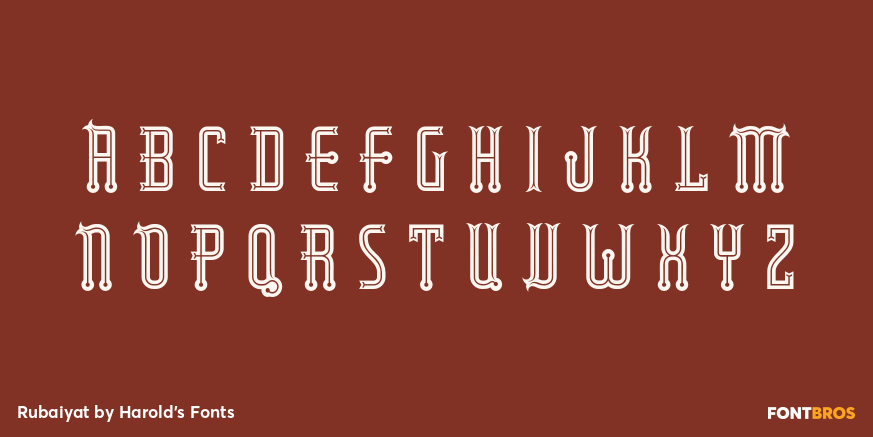 Rubaiyat Font Poster #2