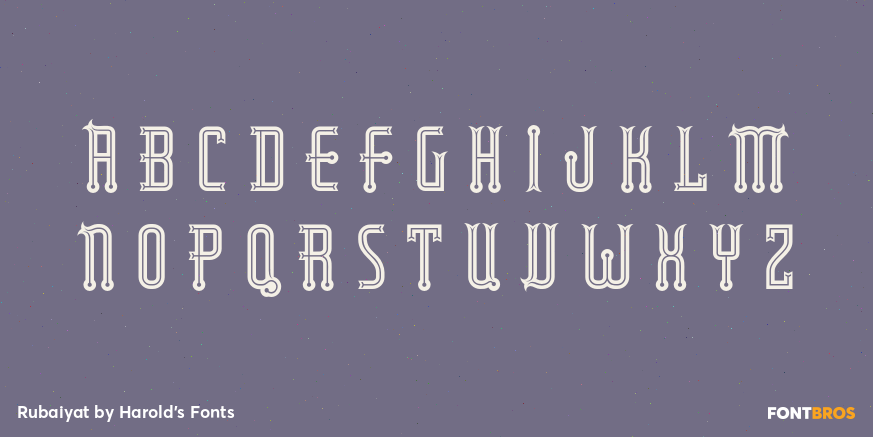 Rubaiyat Font Poster #3