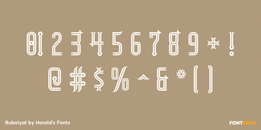 Rubaiyat Font Poster #4