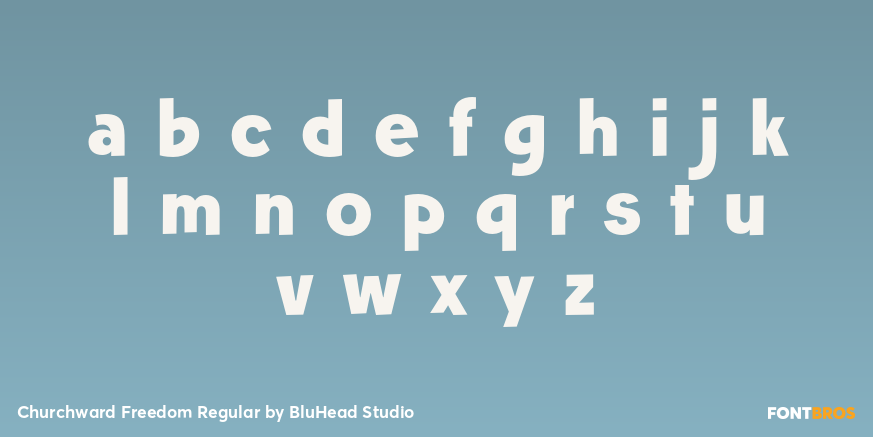 Churchward Freedom Regular Font Poster #1