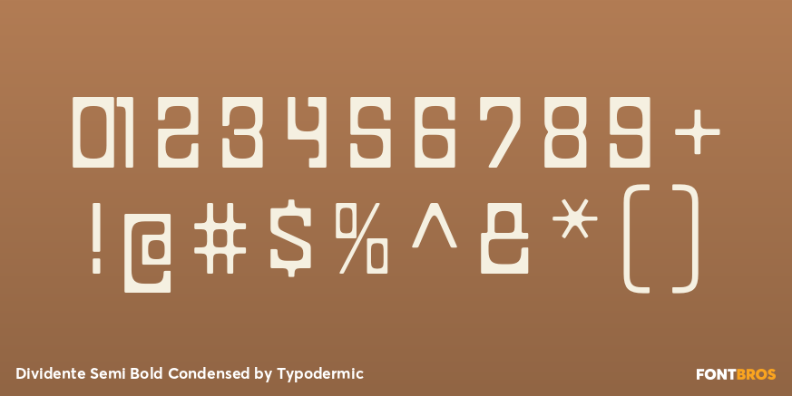 Dividente Semi Bold Condensed Font Poster #4