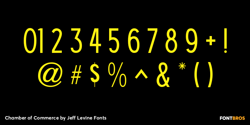 Chamber of Commerce Font Poster #4