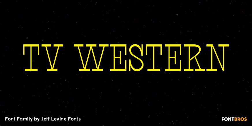 TV Western Font Poster