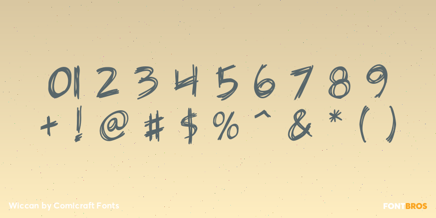 Wiccan Font Poster #4