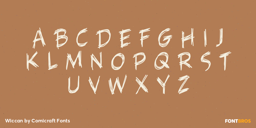 Wiccan Font Poster #3