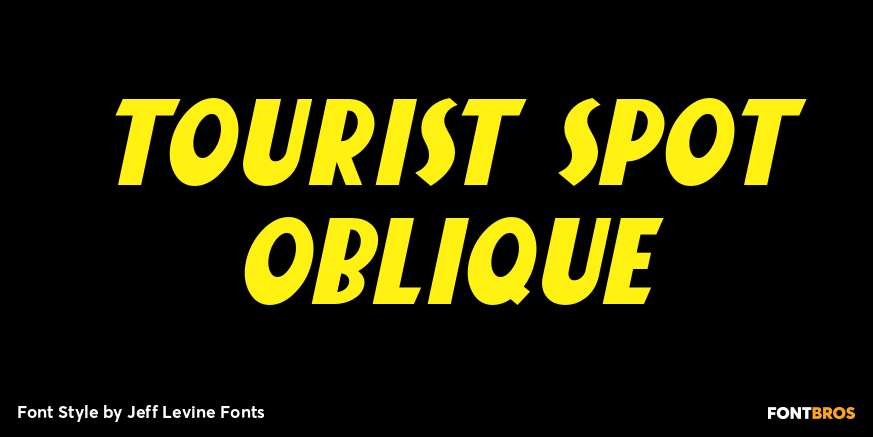 Tourist Spot Oblique Poster