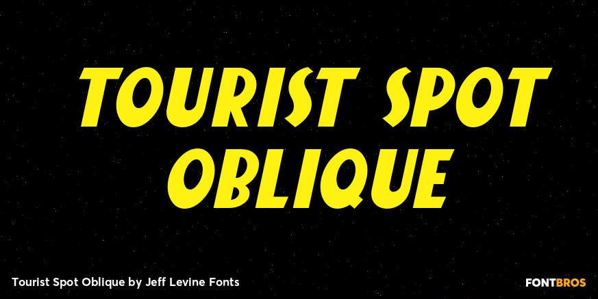 Tourist Spot Oblique Poster