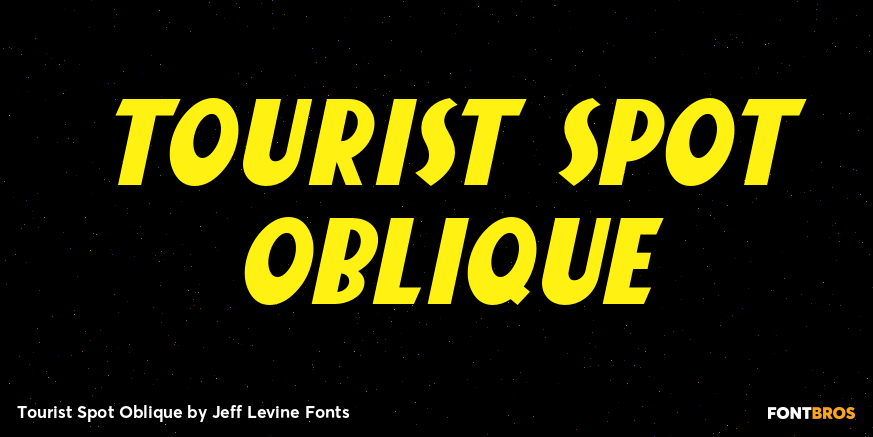 Tourist Spot Oblique Poster