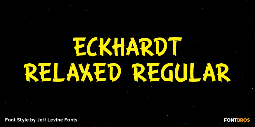 Eckhardt Relaxed Regular Font Poster #1