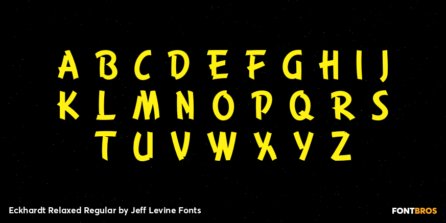 Eckhardt Relaxed Regular Font Poster #2