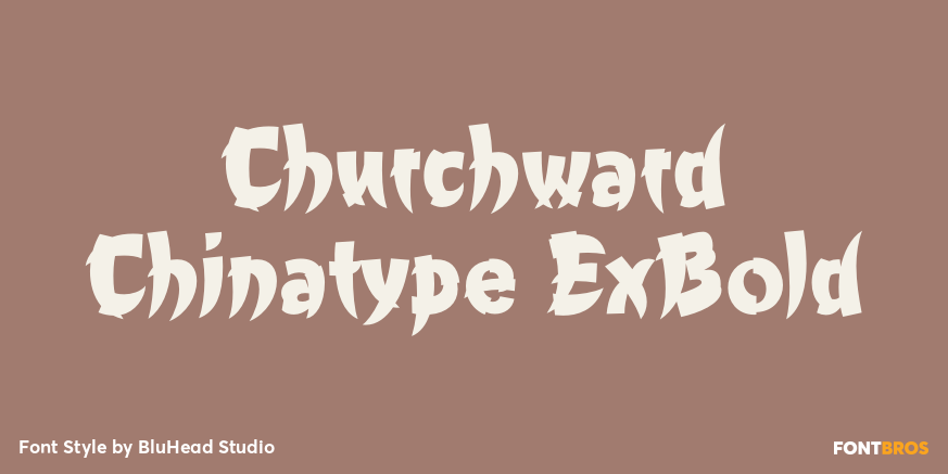 Churchward Chinatype ExBold Poster