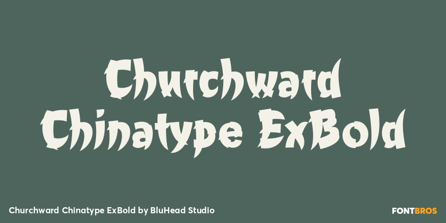 Churchward Chinatype ExBold Poster