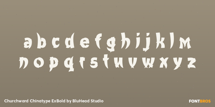 Churchward Chinatype ExBold Font Poster #1