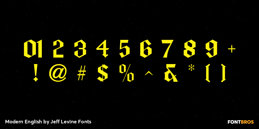 Modern English Font Poster #4