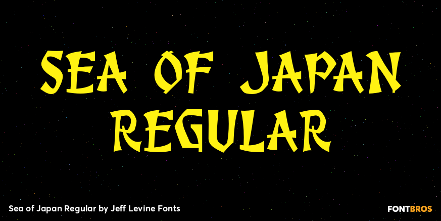 Sea of Japan Regular Font Poster #1