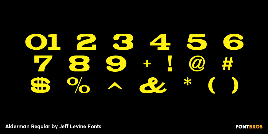 Alderman Regular Font Poster #1