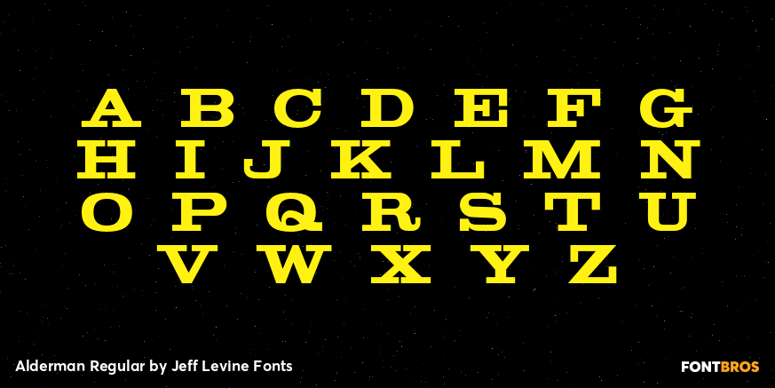 Alderman Regular Font Poster #2