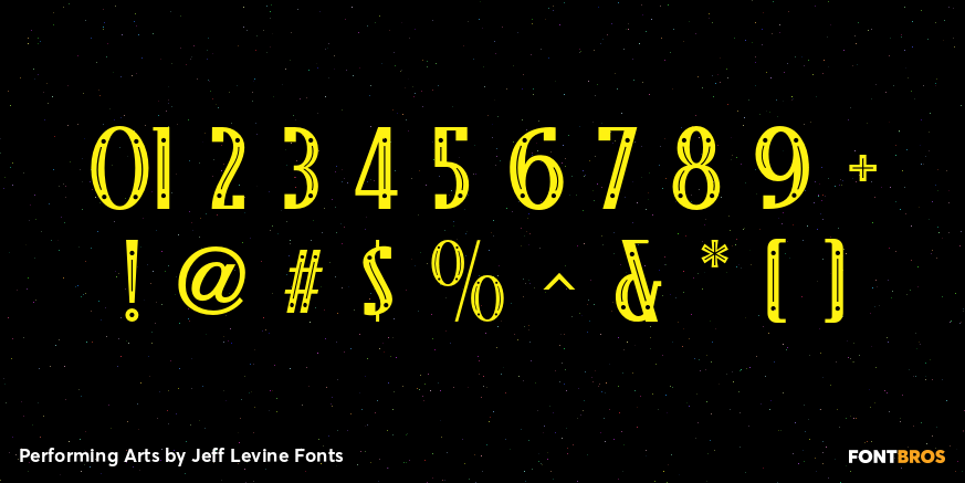 Performing Arts Font Poster #4