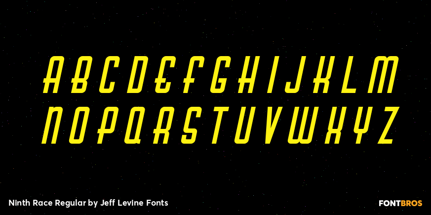 Ninth Race Regular Font Poster #3