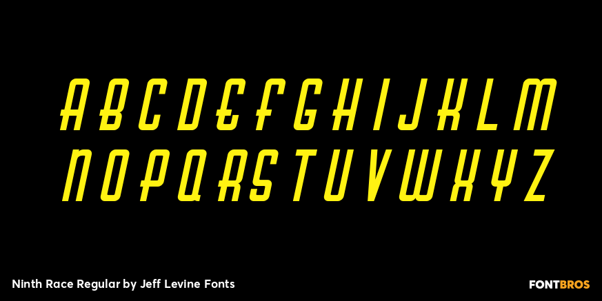 Ninth Race Regular Font Poster #1