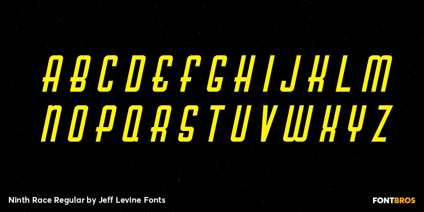 Ninth Race Regular Font Poster #1
