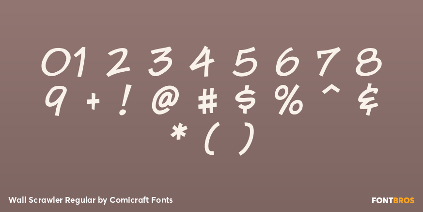 Wall Scrawler Regular Font Poster #1