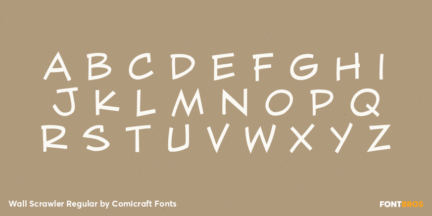 Wall Scrawler Regular Font Poster #1