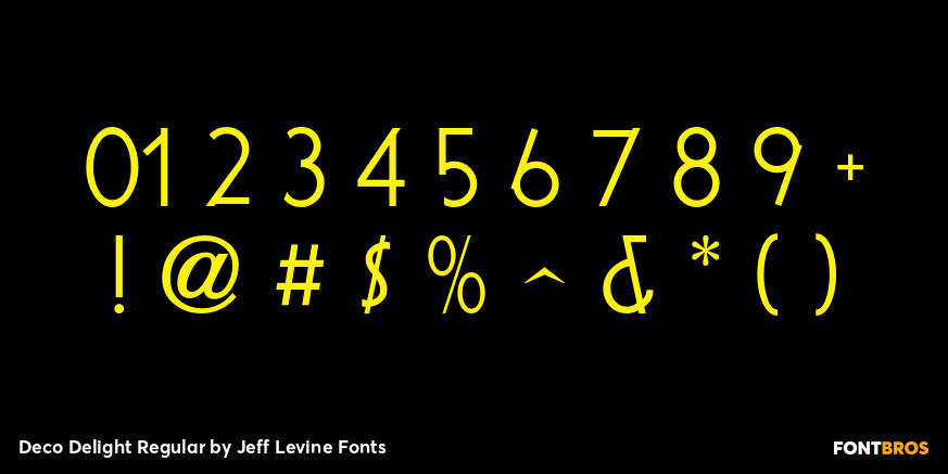 Deco Delight Regular Font Poster #4