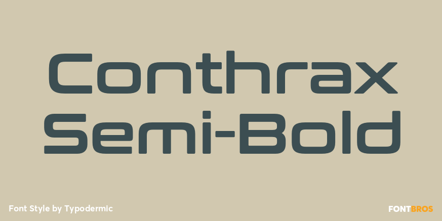 Conthrax Semi-Bold Poster