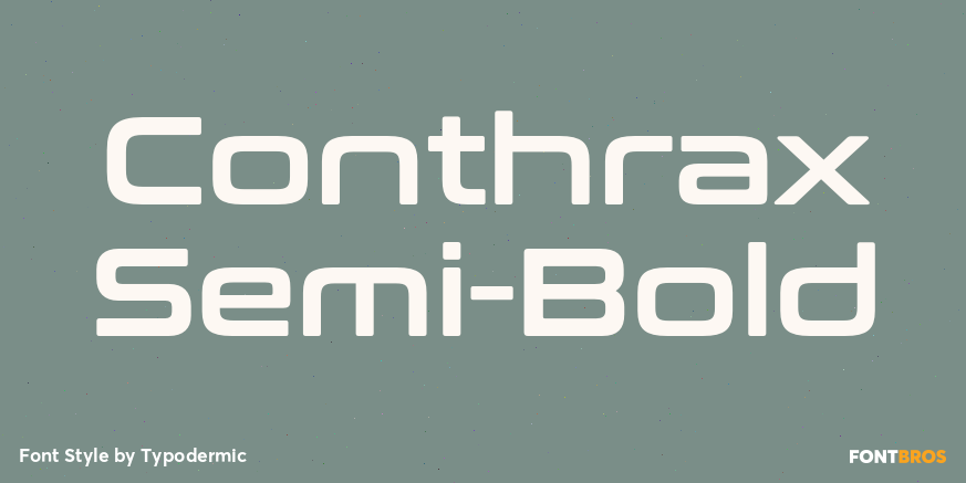 Conthrax Semi-Bold Poster