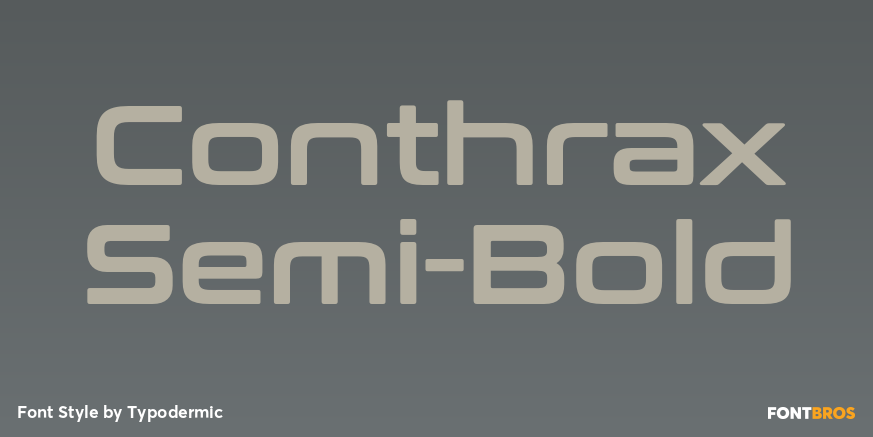 Conthrax Semi-Bold Poster