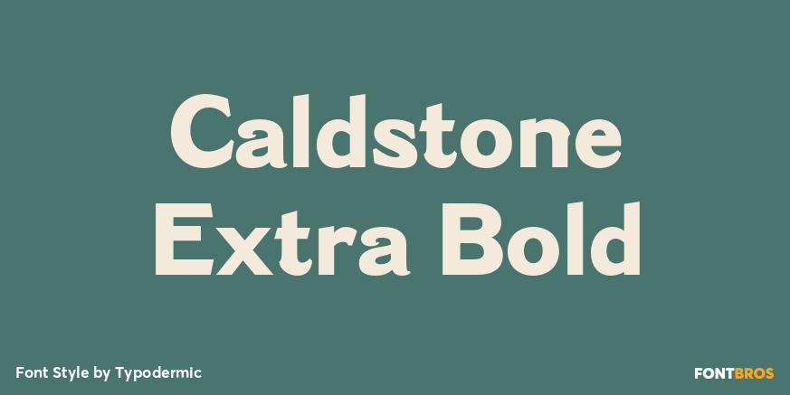 Caldstone Extra Bold Poster