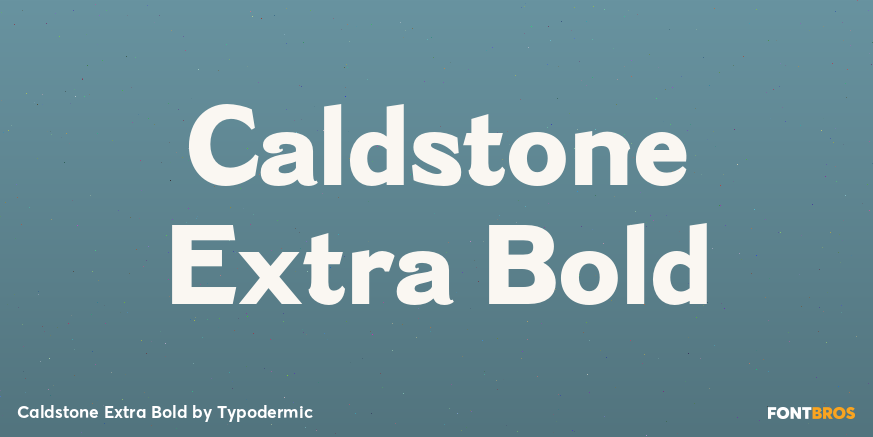 Caldstone Extra Bold Poster