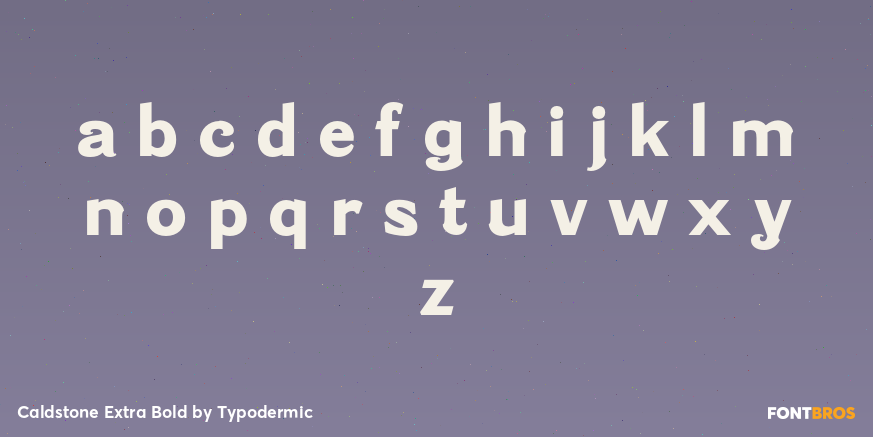 Caldstone Extra Bold Font Poster #1