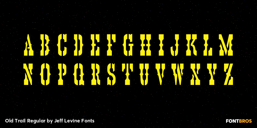 Old Trail Regular Font Poster #2