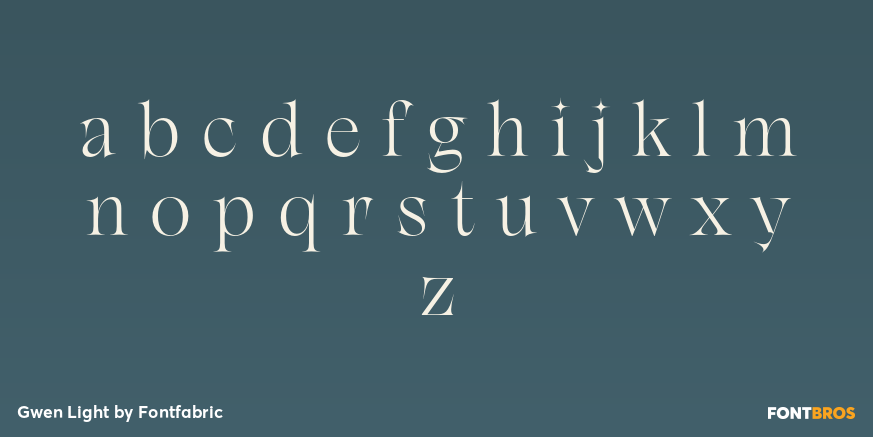 Gwen Light Font Poster #3