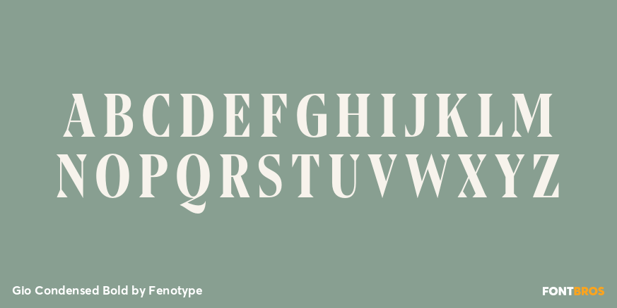 Gio Condensed Bold Font Poster #2