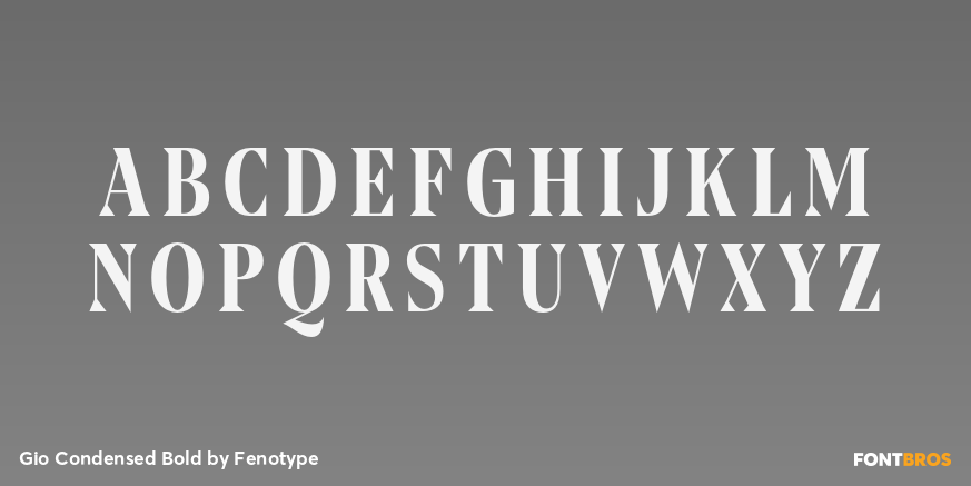 Gio Condensed Bold Font Poster #1