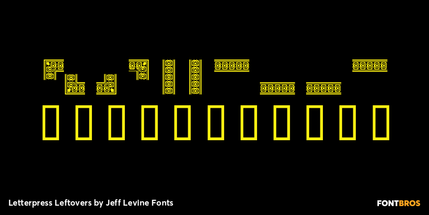 Letterpress Leftovers Font Poster #4