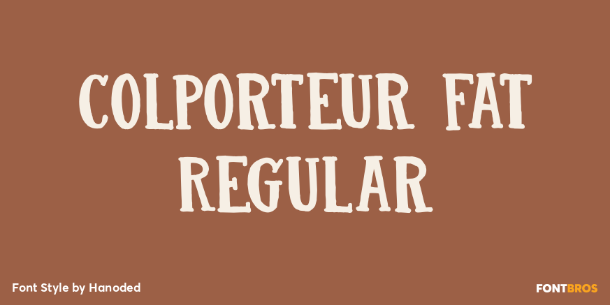 Colporteur Fat Regular Poster