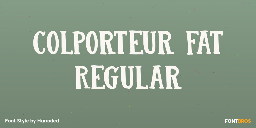 Colporteur Fat Regular Poster