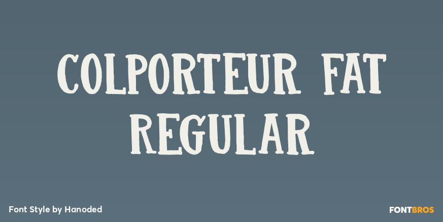Colporteur Fat Regular Poster
