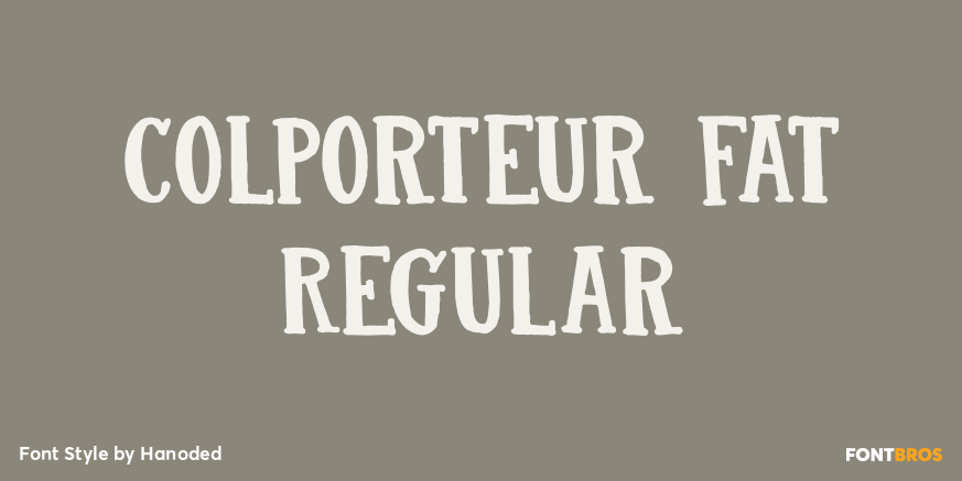 Colporteur Fat Regular Poster