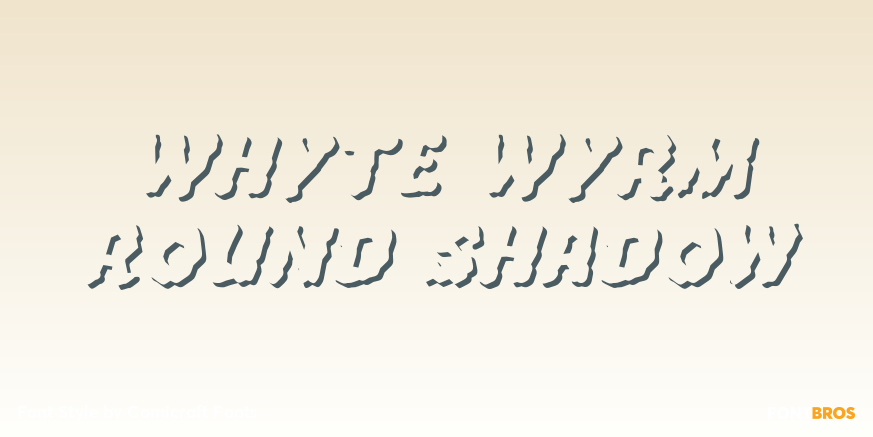 Whyte Wyrm Round Shadow Poster