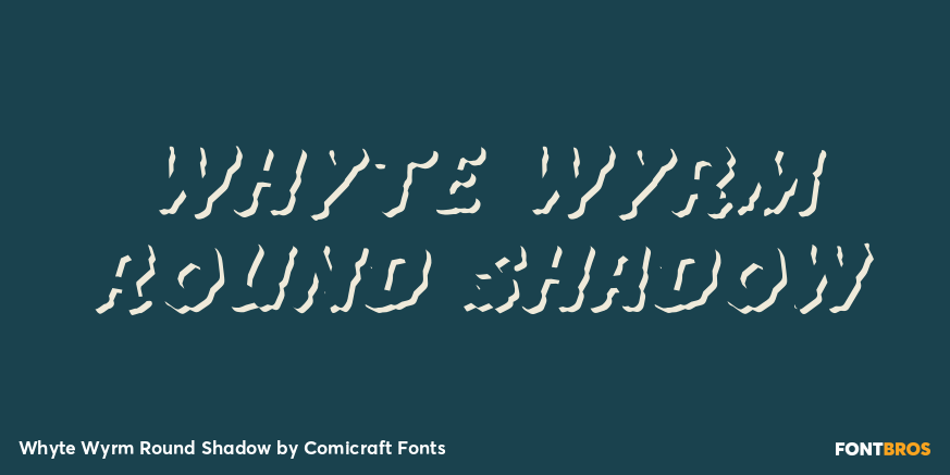 Whyte Wyrm Round Shadow Poster