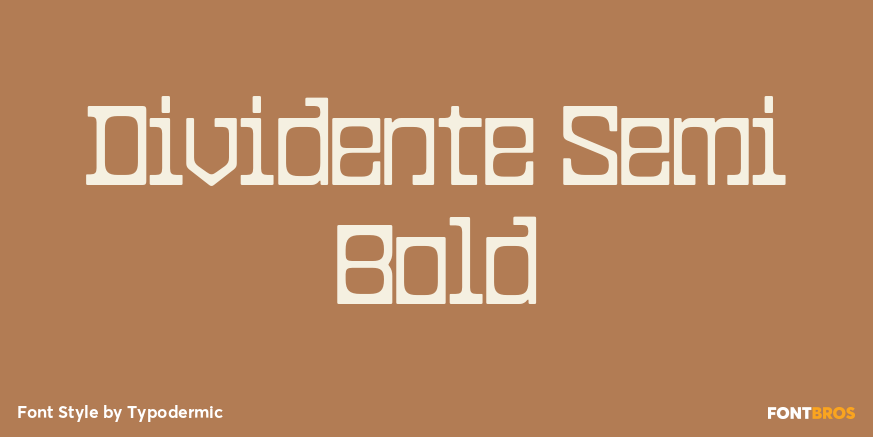 Dividente Semi Bold Font Poster #1
