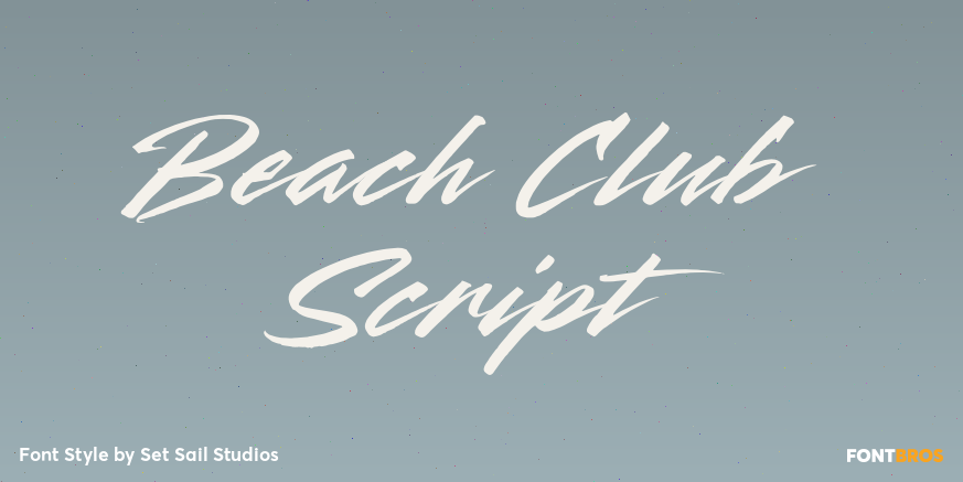 Beach Club Script Poster