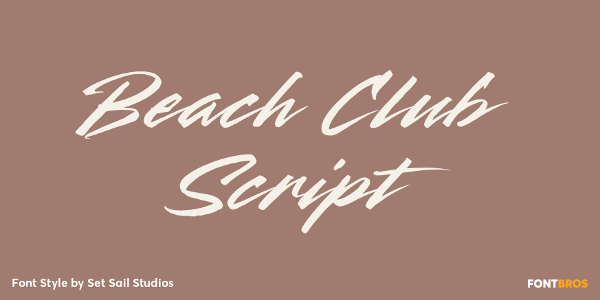 Beach Club Script Poster